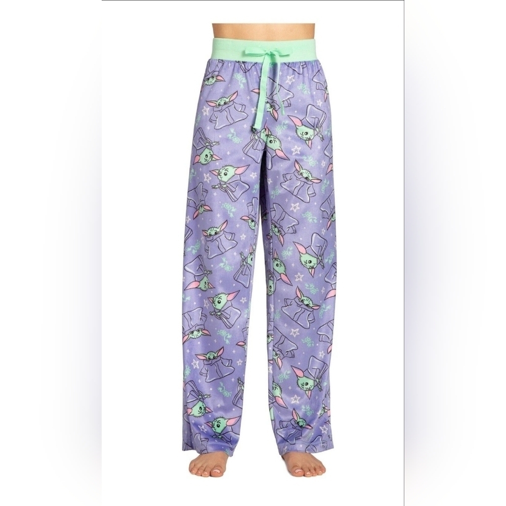 Star Wars Purple Green Grogu Yoda Pajamas